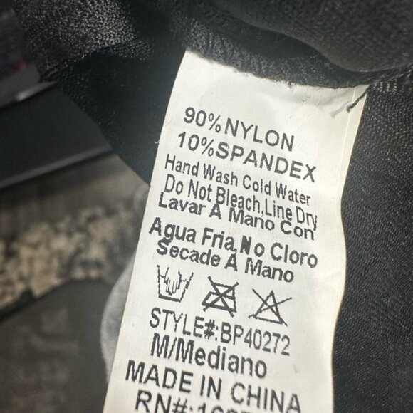 BANJUL BLACK SEE THROUGH RHINESTONE JUMPSUIT- PRELOVED- MEDIUM - Picture 6 of 6